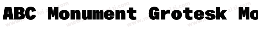 ABC Monument Grotesk Mono字体转换